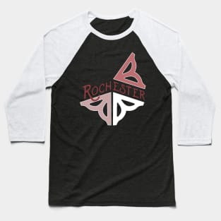 Rochester antique flower logo Baseball T-Shirt